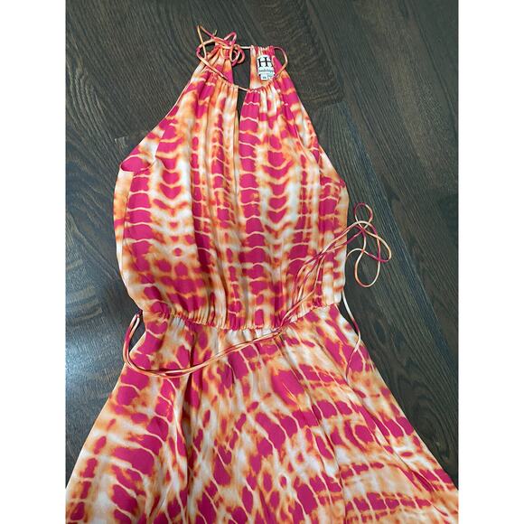 $594~Haute Hippie "Lexi' Print Silk High/Low Dress~XS/S~100%Silk fit like S/M - Picture 4 of 6